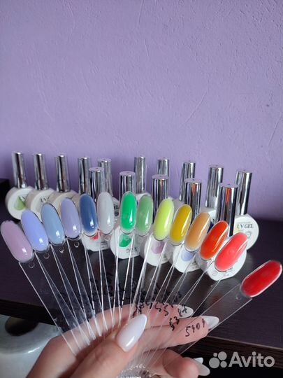 Гели для ногтей, набор