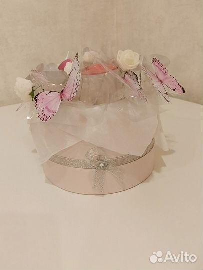 Букет из бабочек в коробке