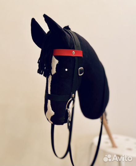 Хоббихорс/лошадка на палке с комплектом амуниции