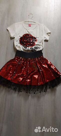 Костюм (футболка+юбка)