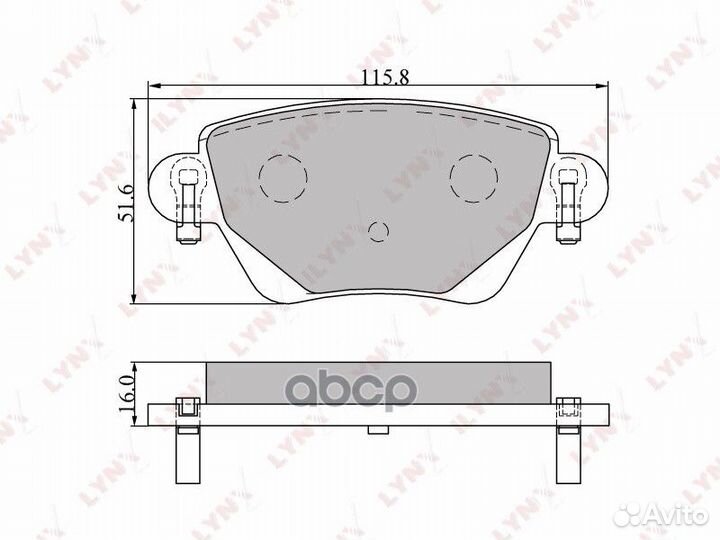 3007BD Тормозные колодки дисковые lynx BD-3007