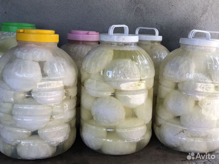 Домашний творог и сметана