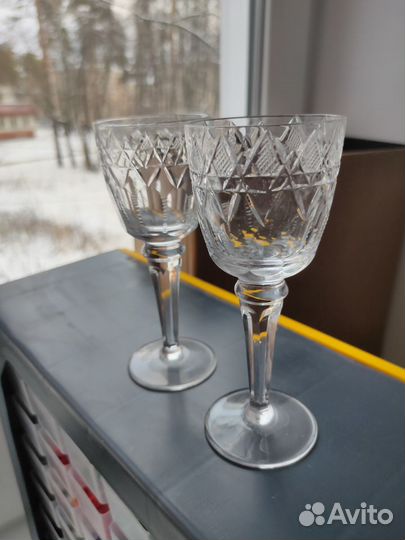 Бокалы фужеры рюмки стаканы хрусталь СССР