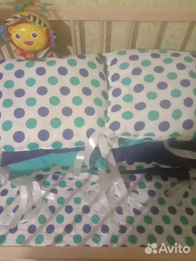 Бортик-бампер новый для кроватки