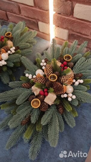 Новогодние украшения. Подсвечник