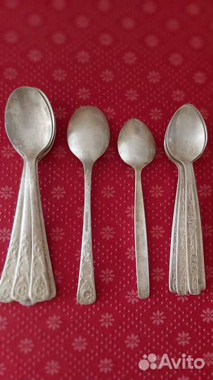Ложки, ножи, мельхиор, сталь. СССР