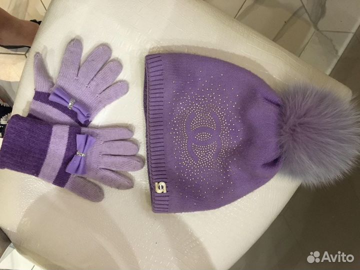 Шапочка- перчатки и горло