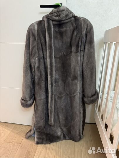 Шуба норковая с воротником