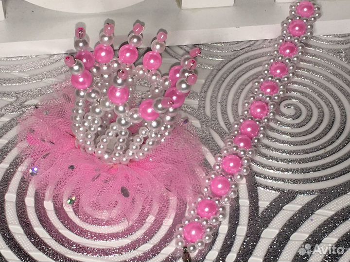 Заколка-корона к новому году