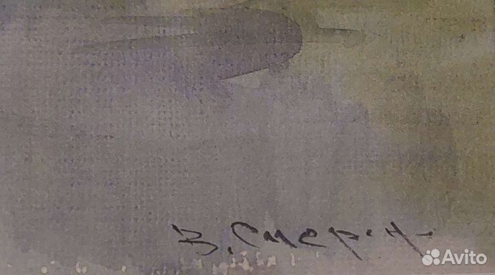 Картина акварель пейзаж 