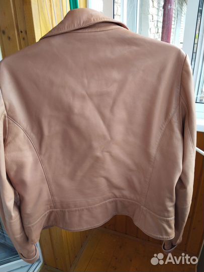 Куртка косуха кожа Massimo dutti