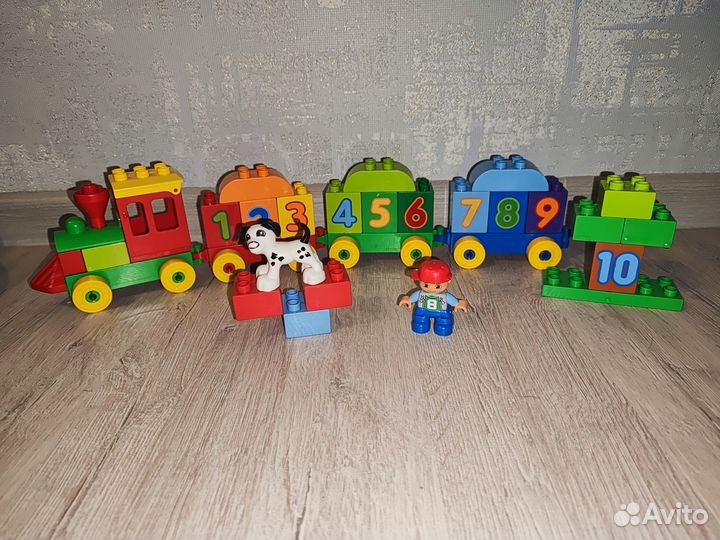 Lego duplo поезд с цифрами 2 набора