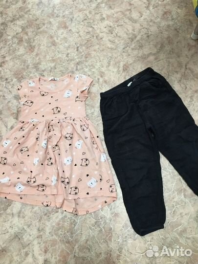 На Доставке вещи пакетом HM на девочку 98 104