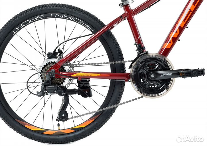 Велосипед welt Peak 1.0 HD 24 (2022) Dark Red Ros1