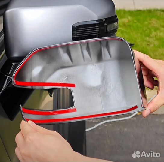 Накладки на зеркала Jetour Traveller T2 / Джетур Тревелер T2 2023-2025 carbon г.в