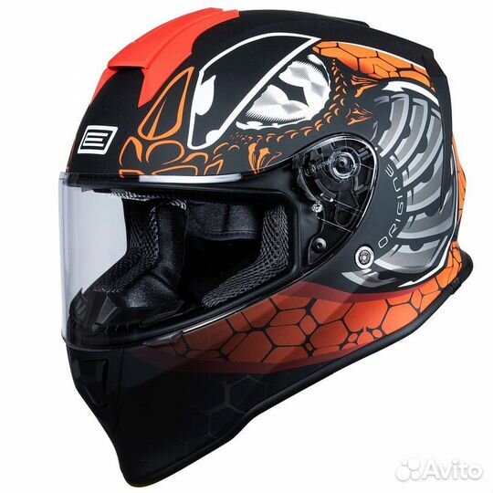 Шлем интеграл origine dinamo fighter Hi-Vis желтый