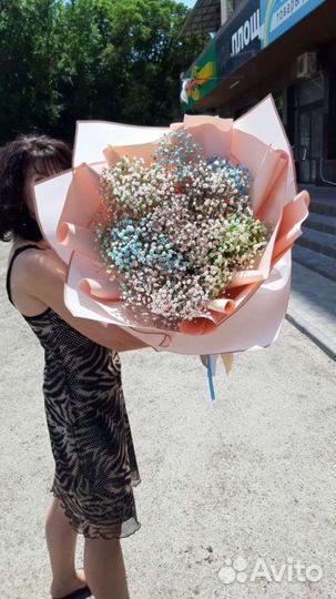 Букет цветов гипсофилы