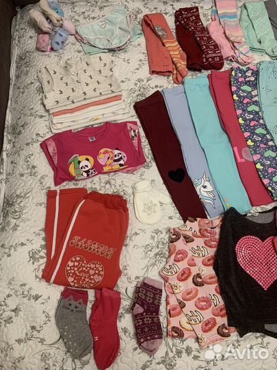 Большой пакет вещей на девочку 4-5 лет
