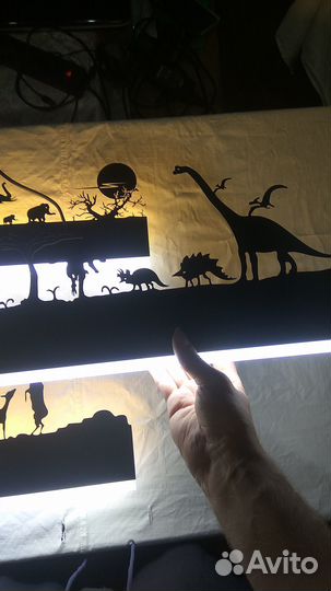 Светильник с животными, детский ночник