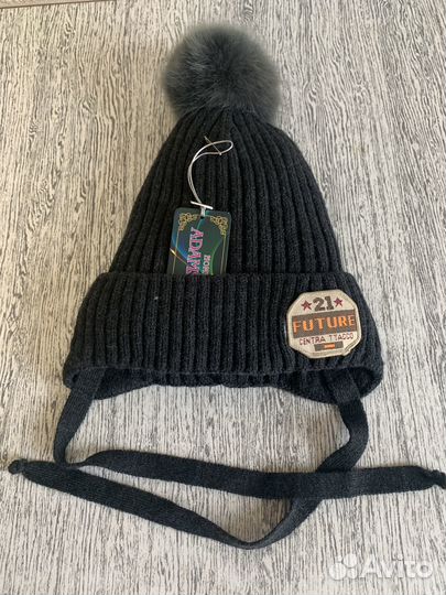 Новая зимняя шапка для мальчика 1-2 лет