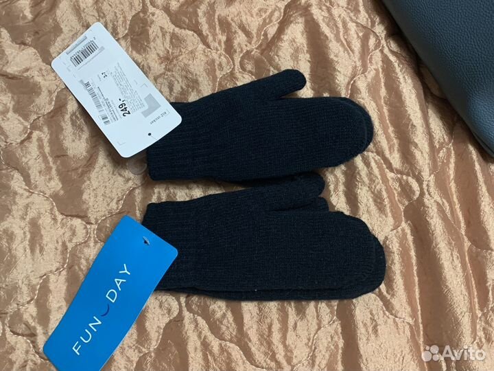 Варежки детские теплые 3-7 лет