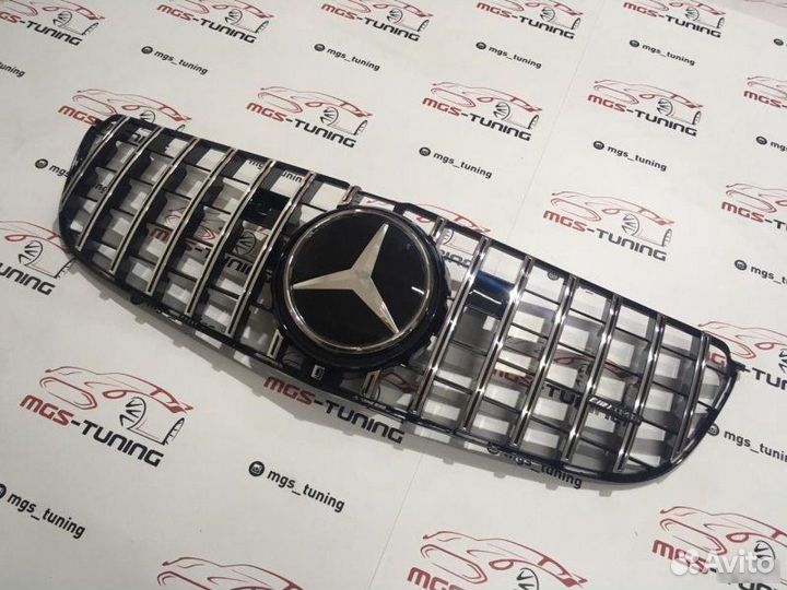 Решетка на Mercedes GLS X166 GT-AMG Дистроник