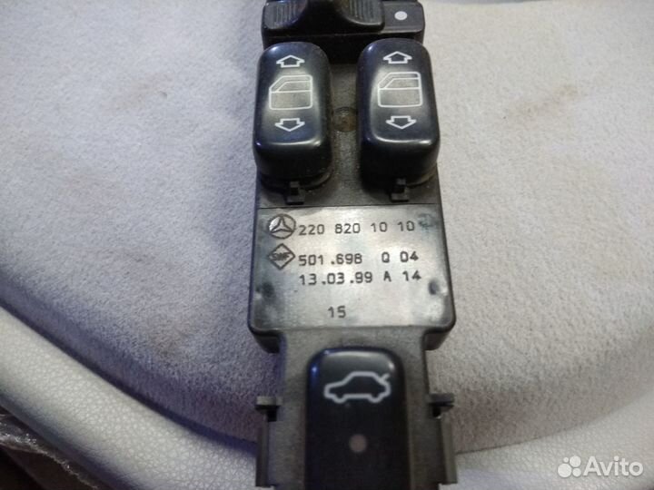 Блок стеклоподъёмников mercedes w220 s klass