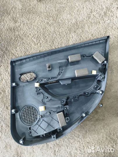 Обшивка двери задней левой (дверная карта) Renault Sandero 2 0