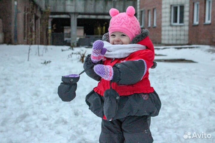 Зимний костюм для девочки 80