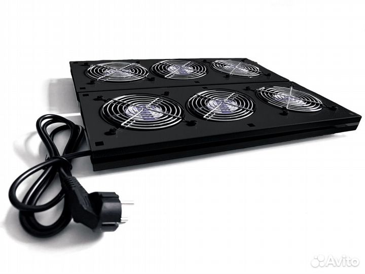 Блок вентиляторов с фильтром для нап шкафа, 6 вент