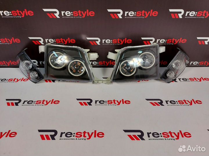 Фары Toyota Land Cruiser Prado 95 LED Темные T2293