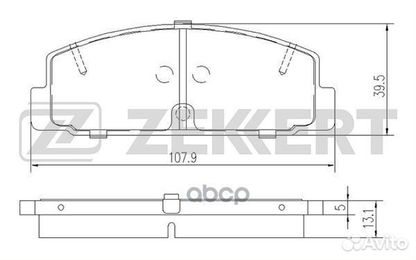 Колодки торм. диск. задн. Mazda 6 I-II 02- bs-1