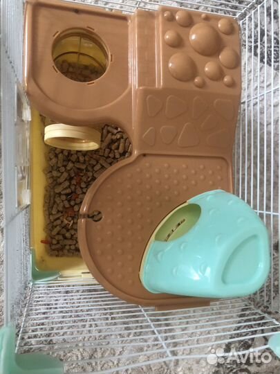 Клетка для джунгарских хомяков в 2 этажа