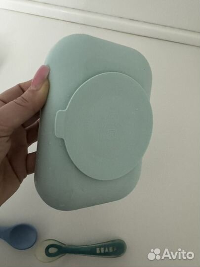 Детская силиконовая посуда на присосках