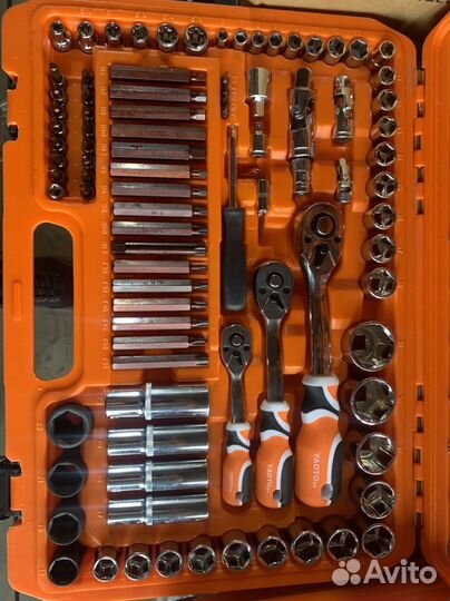 Набор ключей и головок 128 предметов