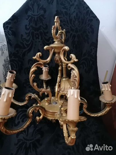 Люстра бронзовая, Франция