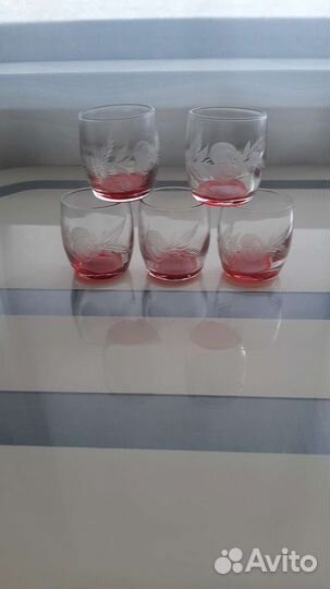 Стопки хрустальные СССР новые,стопки стекло