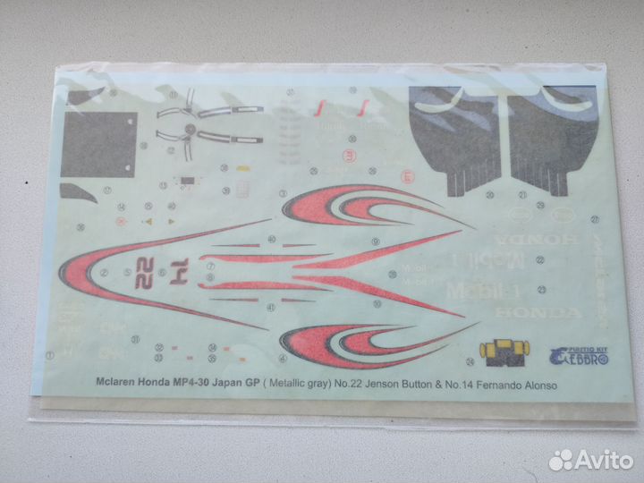 Сборная модель Ebbro McLaren Honda Mp4-30 1/20