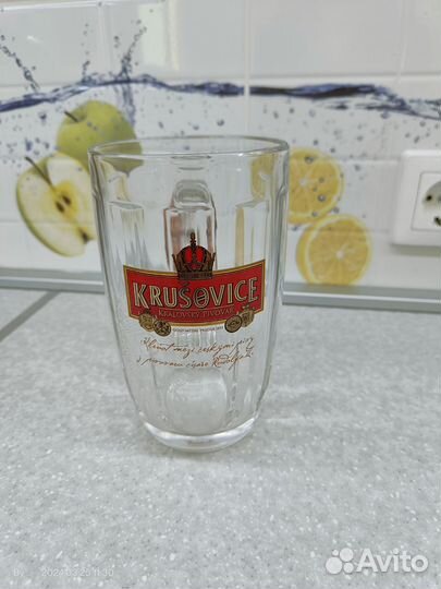 Пивная кружка Krusovice 0.5