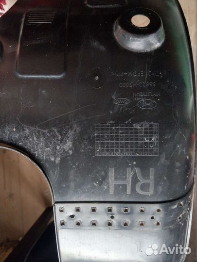 Подкрыльник передний на Hyundai Solaris 2