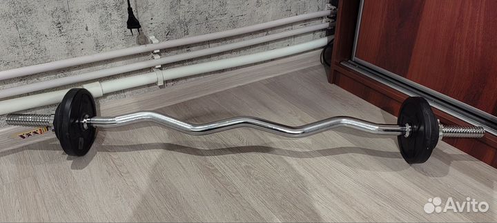 Штанга стальная изогнутая 