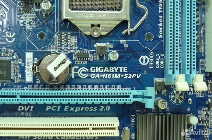 S1155 Gigabyte GA-H61M-S2PV rev 2.0 Intel H61 DDR3