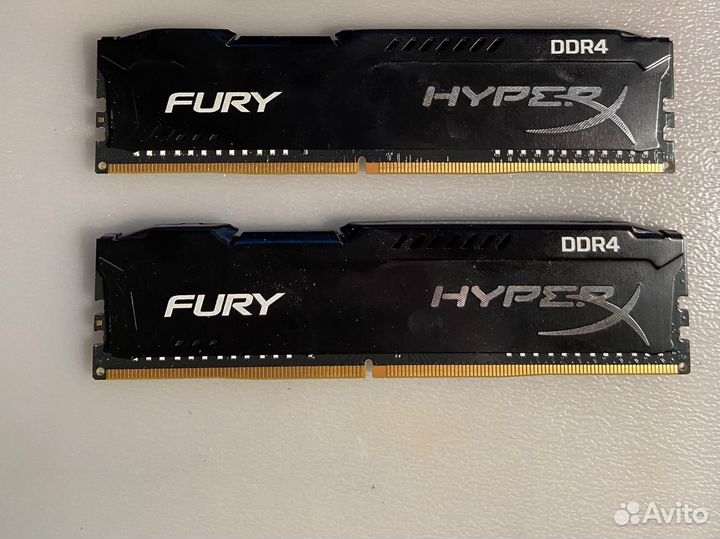 Оперативная память hyperx fury DDR4 16gb
