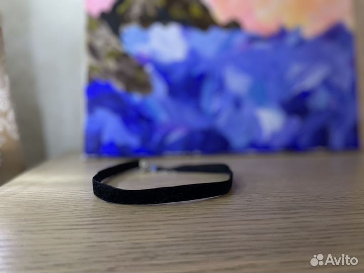 Чокер черный на шею