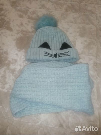 Шапка и снуд для девочки