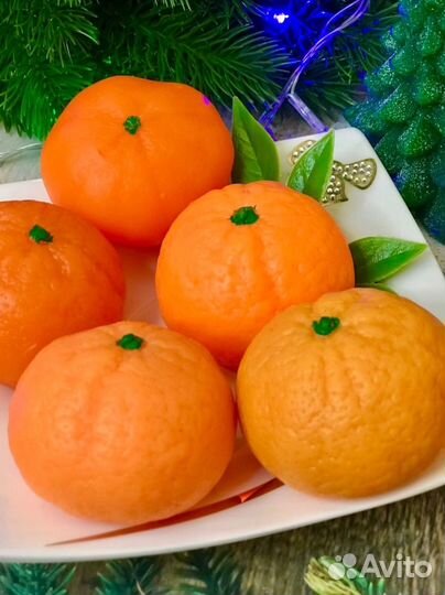 Мандаринки из мыла