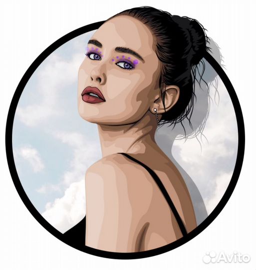 Электронный (векторный) портрет по фото