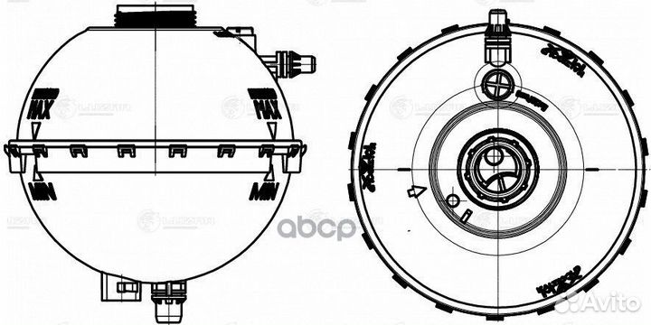 Бачок расширит. охл. жидкости LET 2611 luzar