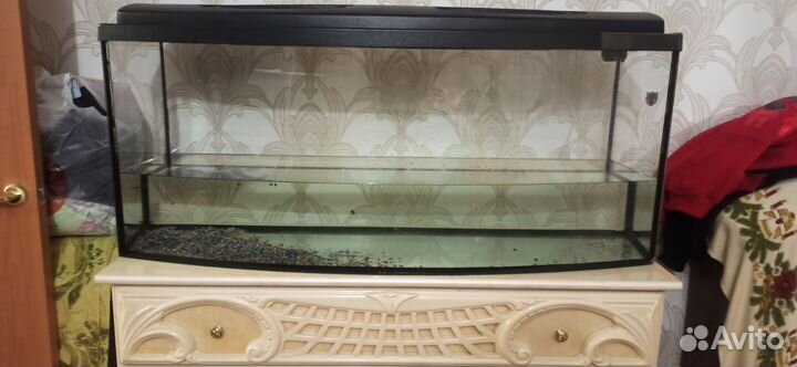 Аквариум панорамный с тумбой