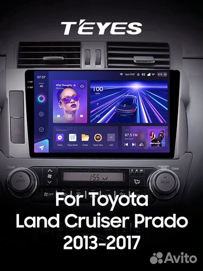 Магнитола Teyes CC3 2K 3/32 Toyota LC Prado